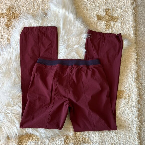 NWOT Free People Maroon Cascade Flares M - Picture 10 of 12